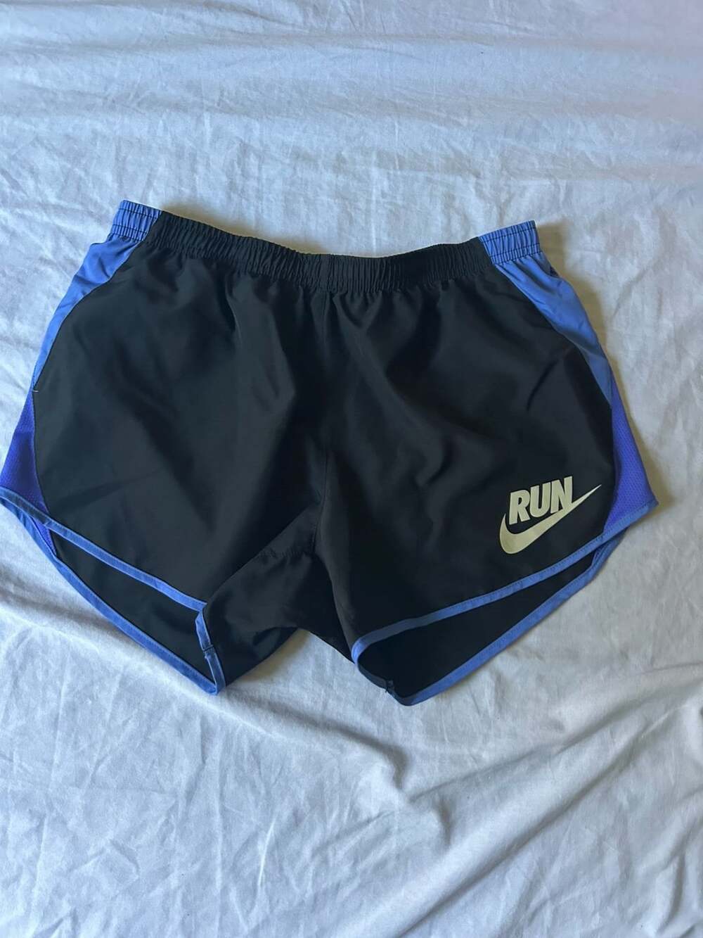 Nike Run Black Purple Athletic Running Shorts